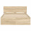 VidaXL vidaXL Bed Frame with Headboard Sonoma 137 x 190 cm Engineered Wood 4