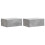VidaXL vidaXL Wall-Mounted Bedside Cabinet with Drawer 2 pcs Concrete Grey 1