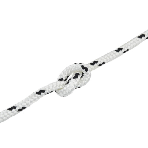 VidaXL vidaXL Boat Rope 15 m 1 White and Black Polyester 2