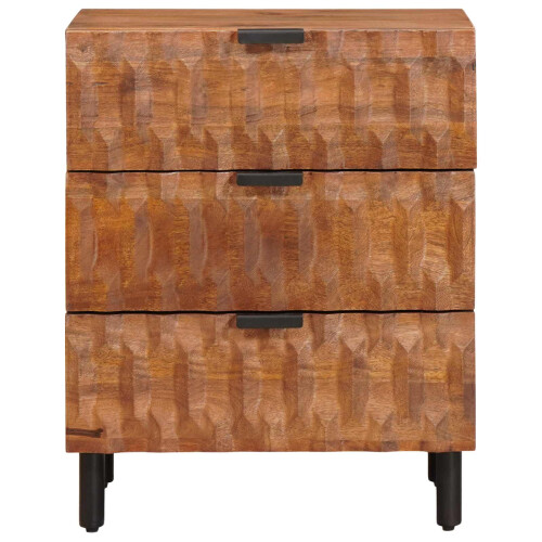 VidaXL vidaXL Bedside Cabinet Brown 50 x 33 x 62 cm Solid Mango Wood 2