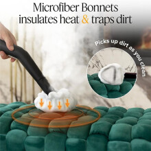 For Dupray Small Triangle Bonnets Reusable Microfiber Cleaning Pads Steam Cleaners for Hard Floors, Tiles, Grout 4Pcs