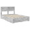 VidaXL vidaXL Bed Frame Concrete Grey 140 x 190 cm Engineered Wood 4