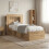 VidaXL vidaXL Headboard Cabinet with Storage Artisan Oak Engineered Wood 4