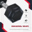 2x6kg Rubber Hex Dumbbells Set 5