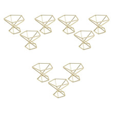 9 Stück Geometrische Luft Pflanzen Halter Flugzeuge Rack Metall Pflanzen Ständer Pflanzer Regale Himmeli Dekor Tillandsien Behälter