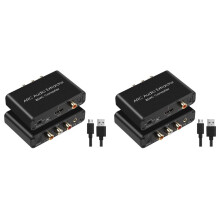 2X DAC Audio Converter ARC Audio Extractor Compatível com SPDIF Óptico Coaxial para Analógico 3,5 mm Digital para Analógico