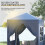 2x2m Pop-Up Gazebo with Sidewalls & Windows 5