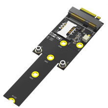 Adattatore PCI-e A M.2 (NGFF) Key M con Slot per Scheda SIM per Modulo WiFi/WWAN/LTE