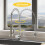 Living And Home Dual Spout Swivel Kitchen Faucet with LED Light 3