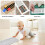 2 Peças de Capa de Ventilação de Piso de Silicone, Capas Protetoras de Ventilação de Ar para Bebês, Registros de Piso Adequados 4 X 10 Polegadas 3