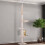 5-Tier Floor-to-Ceiling Cat Tree – 230-260 cm Beige 2