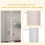5-Tier Floor-to-Ceiling Cat Tree – 230-260 cm Beige 7