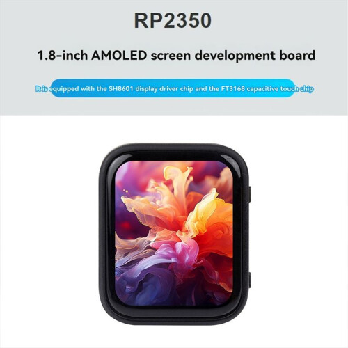 For Raspberry Pi  2 RP2350 1.8 Inch AMOLED Development Board Display 368x448 TouchScreen Programmable Watch QSPI A 1