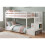 Noa and Nani Oleana Shorty Bunk Bed with Spacesaving Storage Staircase in White 3