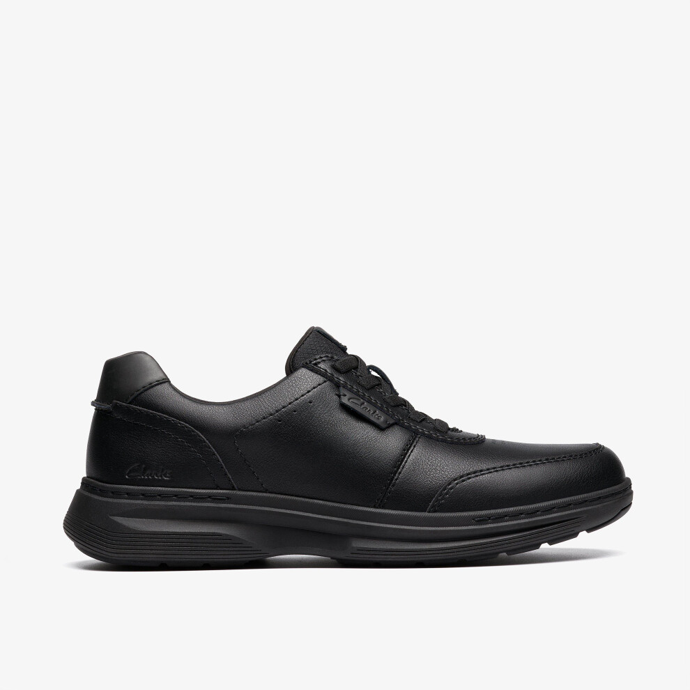 Clarks (Wide, 6.5 (Adults')) Craftwell Lace Black Leather