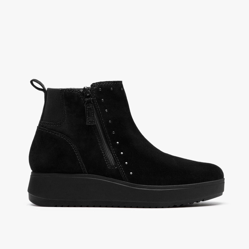 Clarks (Standard, 6 (Adults')) Zylah Willow Black Sde