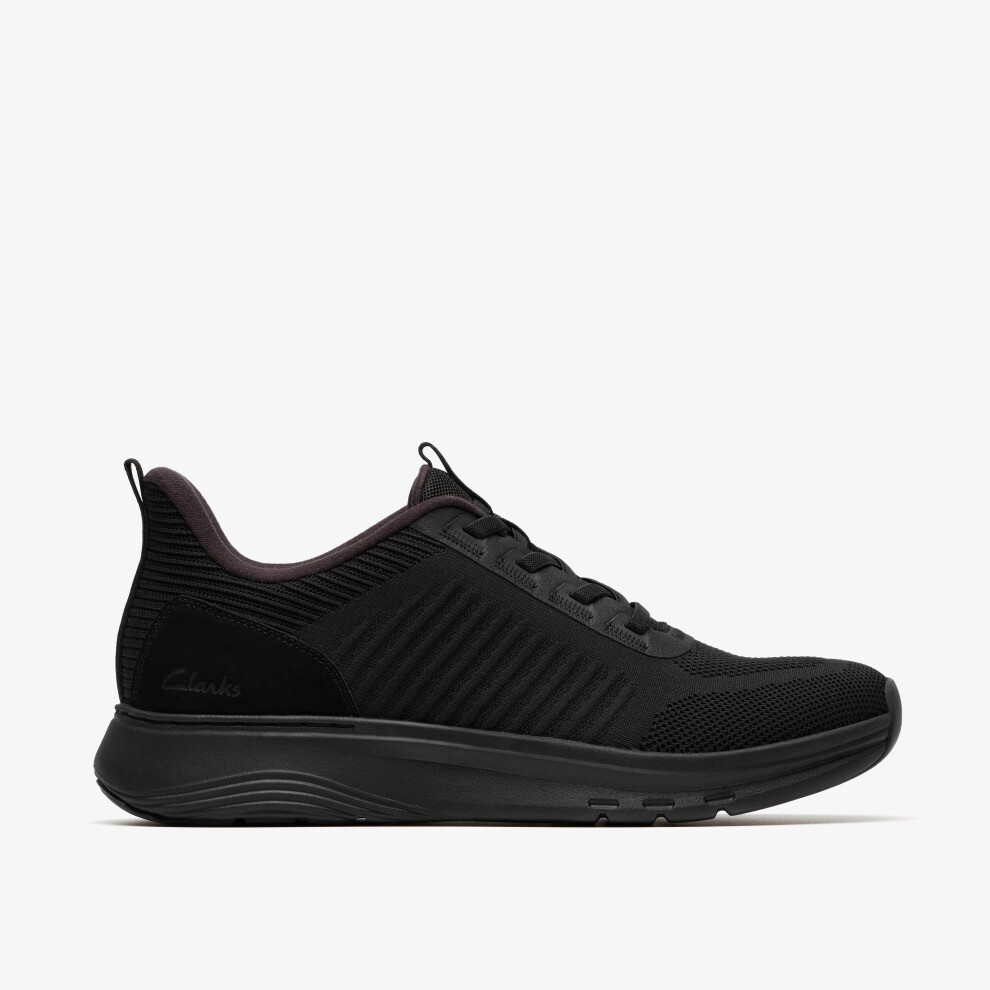 Clarks (Standard, 8.5 (Adults')) Motion Trek Lt Black Knit