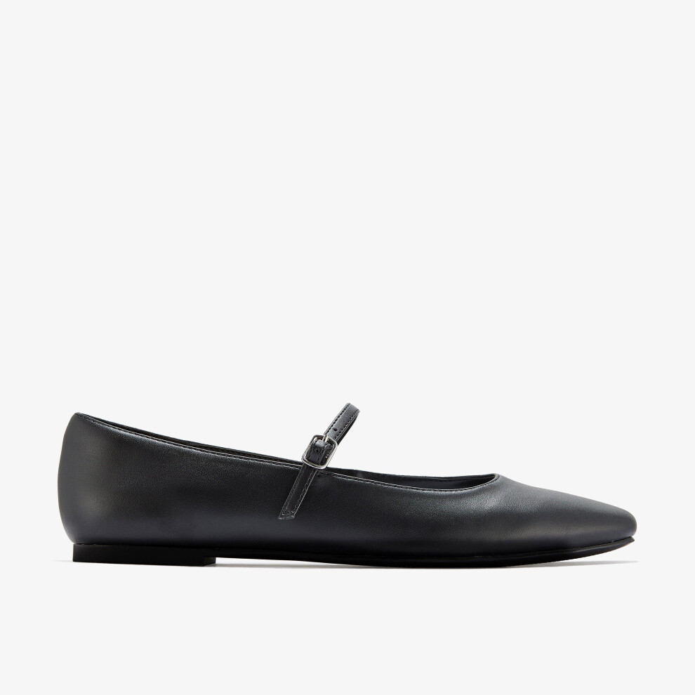 Clarks (Standard, 4 (Adults')) Emelina Gem Black Smooth