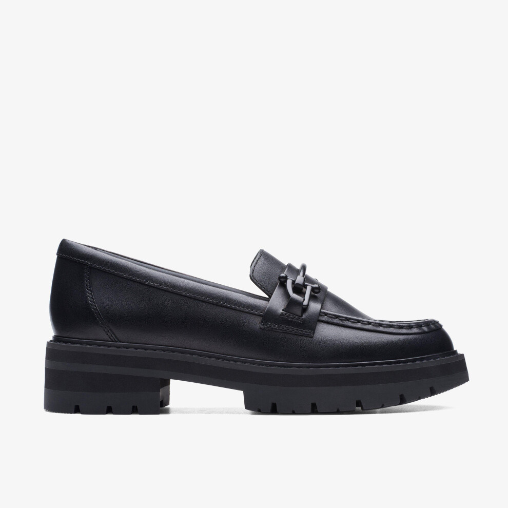 Clarks (Standard, 3.5 (Adults')) Orianna Bit Black Leather