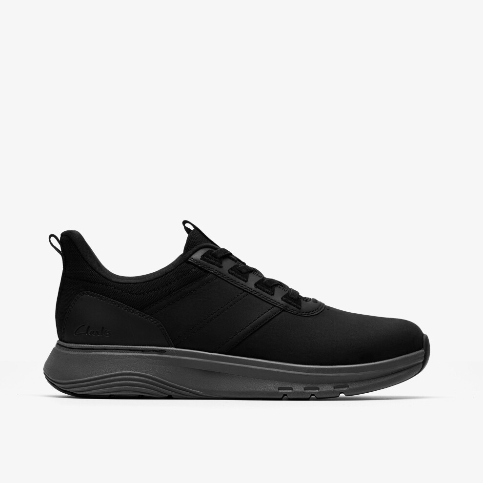 Clarks (Standard, 8.5 (Adults')) Motion Trek Lx Black Leather