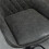 Retro Bar Stools Set of 2, Dark Grey, Adjustable & Swivel 7