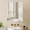 HOMCOM Wall-Mounted Bathroom Mirror Cabinet 8