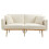 (White Teddy, Teddy) GOMYWAY Velvet 2-Seater Sofa, Adjustable Backrest 4