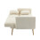 (White Teddy, Teddy) GOMYWAY Velvet 2-Seater Sofa, Adjustable Backrest 7