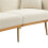 (White Teddy, Teddy) GOMYWAY Velvet 2-Seater Sofa, Adjustable Backrest 9