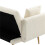 (White Teddy, Teddy) GOMYWAY Velvet 2-Seater Sofa, Adjustable Backrest 11
