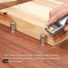 2PC Woodworking Table Hole Positioning Pin Table Card Table Hole Table Quick Locking Backing Block Fit 19-20mm Dog Holes
