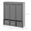 Foldable Fabric Wardrobe, Dark Grey, 125x43x162.5cm 3