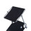 Folding Reclining Sun Lounger with Shade (Black) 7