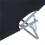 Folding Reclining Sun Lounger with Shade (Black) 8