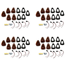 20 Packe Fahrerhausmarkierung Hell Bernsteine Linse Dachfahrlicht/Verkabelung für F150 F250 F350 F450 F550 F65 E150 1999-2016