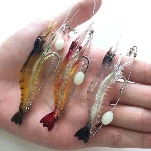 Bionic Shrimp Bait With Glowing Features For Targeting Large Fish Freshwater 1