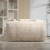 (Beige, Corduroy) Oversized Upholstered Chaise Sofa Bed 10