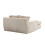 (Beige, Corduroy) Oversized Upholstered Chaise Sofa Bed 12
