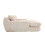 (Beige, Corduroy) Oversized Upholstered Chaise Sofa Bed 11