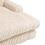 (Beige, Corduroy) Oversized Upholstered Chaise Sofa Bed 14