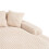 (Beige, Corduroy) Oversized Upholstered Chaise Sofa Bed 15