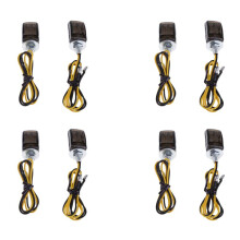 8 Pcs Universel LED Noir Minuscule Petits Indicateurs Clignotants Moto Moto pour