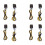 8Pcs Universal LED Black  Tiny Small Indicators Turn Signals Motorcycle Motor Bike for 1