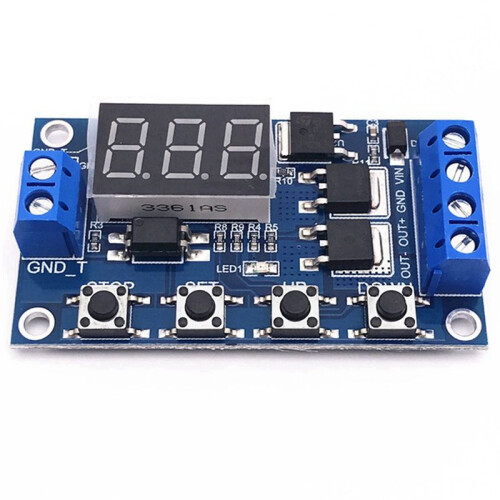 3X Trigger Cycle Timing Delay  Circuit Double MOS Tube Control Board Instead of Relay Module 12 24V Circuit Board 2