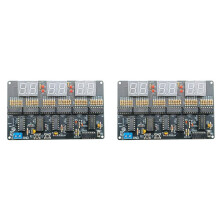 2X 4,5 V-5,5 V 6-Bitowy Zestaw Zegara z Obwodem Cyfrowym Zegar Elektroniczny Nauczanie i Szkolenie Produkcja Spawalnicza DIY CzęśCi