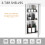Stainless Steel Corner Mirror Cabinet 300mm 4