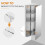 Stainless Steel Corner Mirror Cabinet 300mm 7