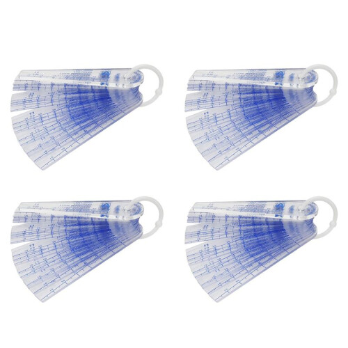 4X Plastic Feeler Gauge 0.05mm to 3mm Metric -Measuring Tool 21 Leaf