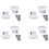 Wireless Spot Lights Battery Operated Accent Lights Indoor Dimmable LED Spotlight Anywhere Rotatable Wall Light(8 Pack) 1