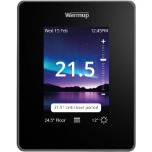 Warmup 7iE Matter WiFi Smart Thermostat Onyx Black